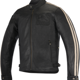 Oscar Charlie Leather Jacket - Black - Small