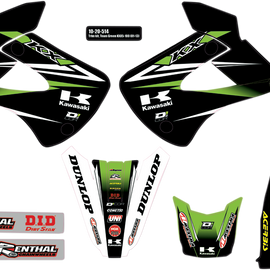 Graphics and Trim Kit - Team Green - Kawasaki