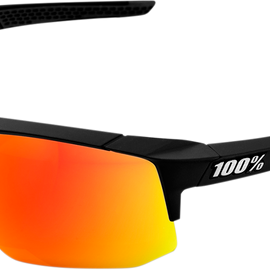 Speedcoupe Sunglasses - Black - Red Mirror