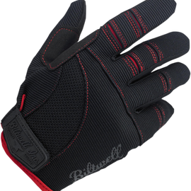 Moto Gloves - Black/Red - Small