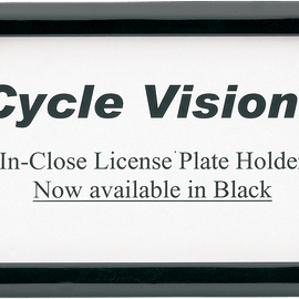 Beveled License Plate Frame - Black