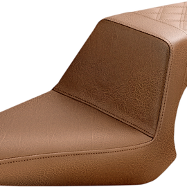 Step Up Seat - Rear Lattice Stitched - Brown