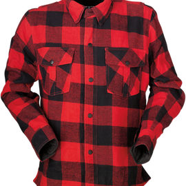 Duke Flannel Shirt - Red/Black - 3XL