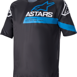 Racer V3 Jersey - Black/Bright Blue - Small