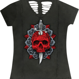 Women's Daggerskull T-Shirt - Gray - XL