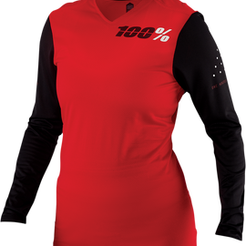 Women's Ridecamp Jersey - Long-Sleeve - Red - Medium