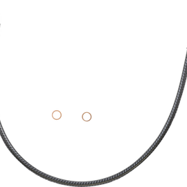 Brake Line - Front - 10 mm - 35° - 24" - KARBONFIBR