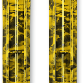 Trail Skis - Black/Yellow Swirl - 6" - Pair