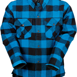 Duke Flannel Shirt - Blue/Black - XL
