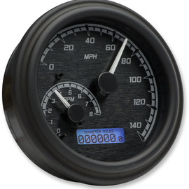 MXV Series Analog Gauge System - Black/Gray/Chrome