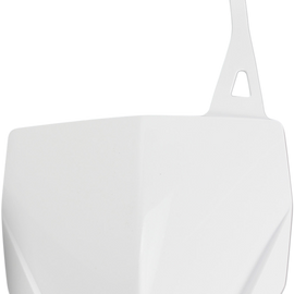 Front Number Plate - White - Yamaha