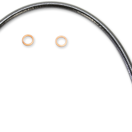 Brake Line - Front - Black Pearl - 90° 10 mm - 15"