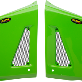 Radiator Scoops - KLR - Green