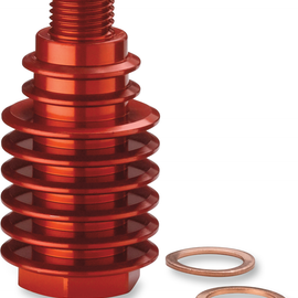 Rear Brake Caliper Cooler - Red