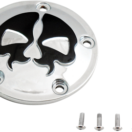 Point Cover Split Skull - Chrome - 5 Hole