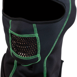 Balaclava Pro - Black/Green - Large/XL