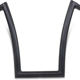 Flat Black 1-1/2" Strip Handlebar with 17" Rise