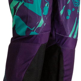 Youth Agroid Pants - Purple/Teal - 22