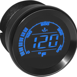 HD-02 Oil Pressure Gauge - Black - 2"