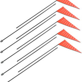 Flag and Pole - 7' Black Pole - 5 Pack