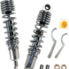 Premium Ride-Height Adjustable Shocks - Chrome - Standard - 12.5"