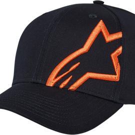 Corporate Snap 2 Hat - Navy/Orange - One Size