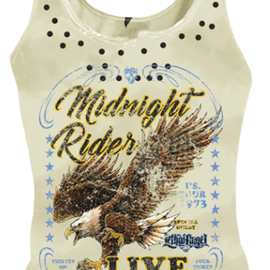 Women's Tank Top - Midnight Rider - White - XL