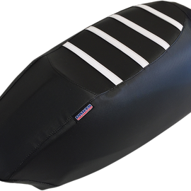 Ribbed Seat Cover - Black/White - Ski-Doo
