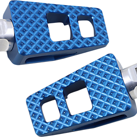 Front P-54 Footpegs - Blue - Softail