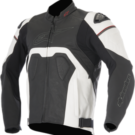 Core Airflow Leather Jacket - Black/White - US 44 / EU 54