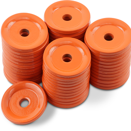 Support Plates - Orange - Round - 48 Pack