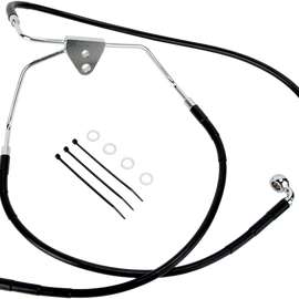 Front Brake Line FL 08-13 Black