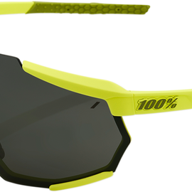 Racetrap Sunglasses - Yellow - Black Mirror Lens