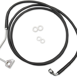 8" Brake Line - Front - Black Vinyl - '15 + FLTR