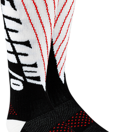 Torque Comfort Moto Socks - Black/White - Large/XL