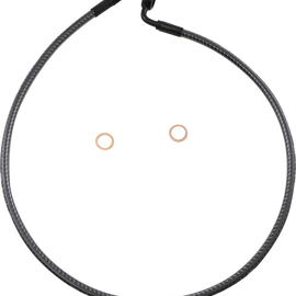 Brake Line - Front - 12 mm - 90° - 32" - KARBONFIBR