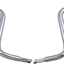 14" Chrome 1-1/2" Rounded Top Handlebar