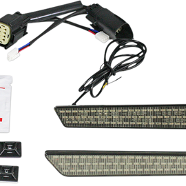 Luces LED Chapas de Alforjas Lente Humo SS8