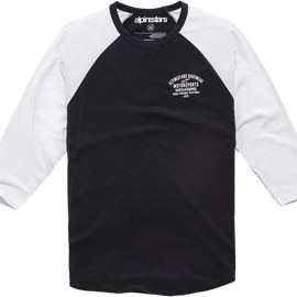 Booted Raglan T-Shirt - Black/White - 2XL