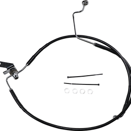 Brake Line - Rear - Black - +3" - Softail '04-'06