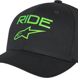 Ride Transfer Hat - Black/Green - S/M