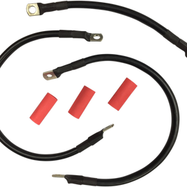 Black Battery Cable Set - '65-'84 FL