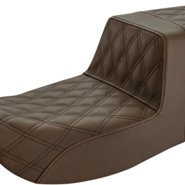 Step Up Seat - Lattice Stitched - Brown