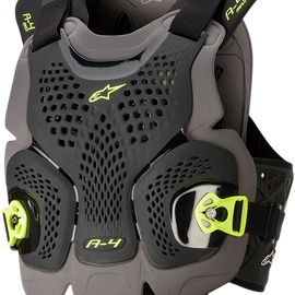 A-4 Max Chest Protector - Black/Yellow - XL/2XL