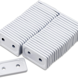 Support Plates - White - Double - 48 Pack