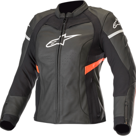 Stella Kira Leather Jacket - Black/Red - US 6 / EU 42