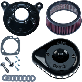 Air Cleaner Black Mounted 01-17Twin Cam