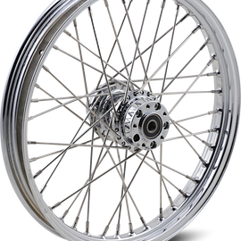 Front Wheel - 40 Spoke - Single Disc/No ABS - Chrome - 21"x2.15" - '00-'06 FXSTS