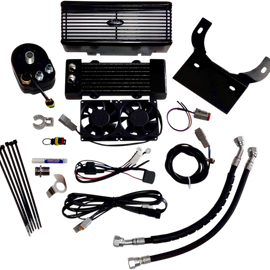 Oil Cooler Kit - Black - Below Regulator Mount