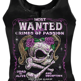 Women's Tank Top - Most Wanted - Black - XL